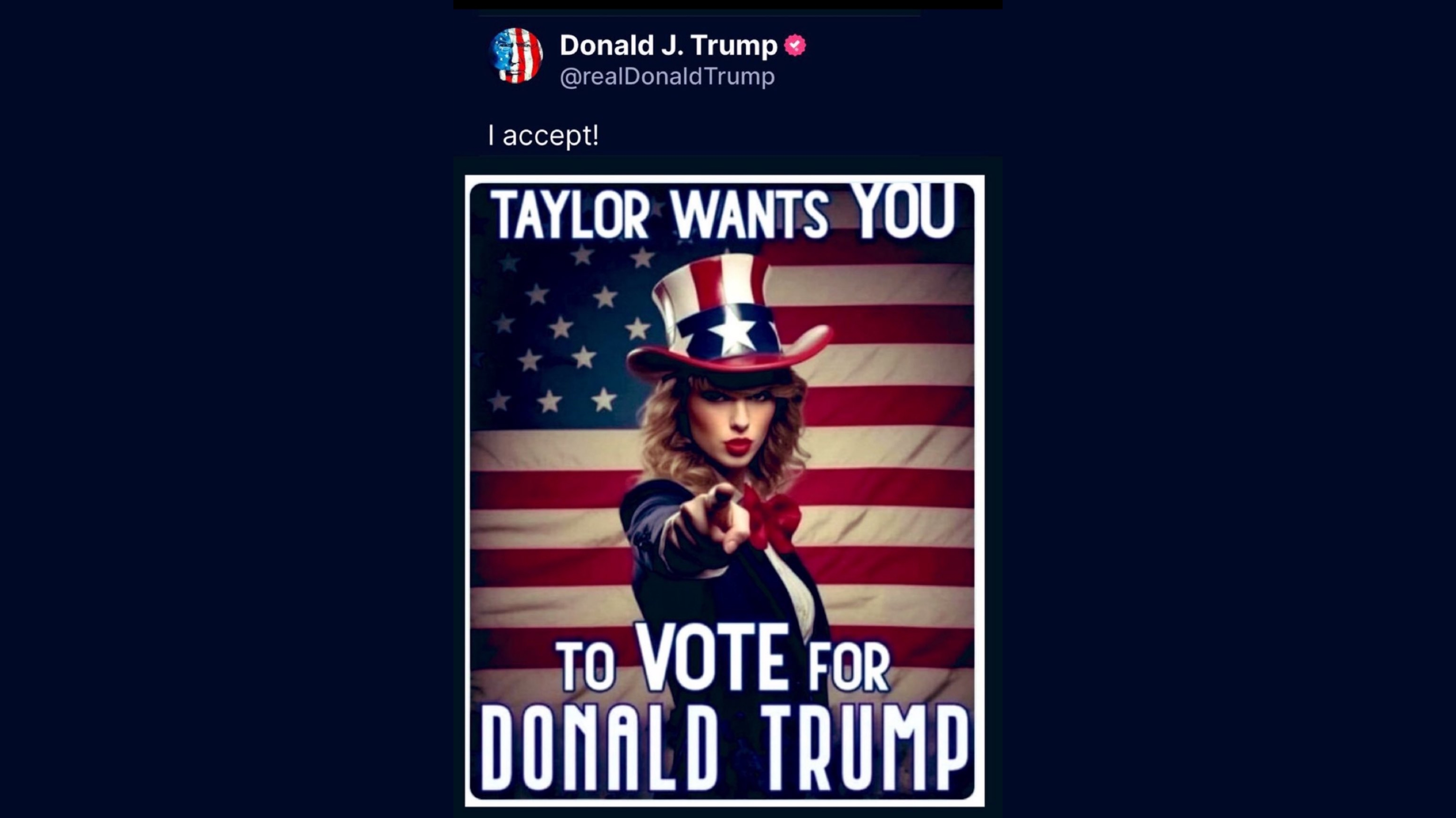 Swifties are mad at Trump