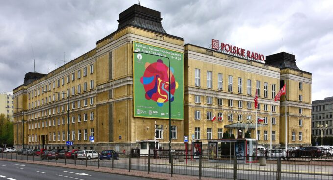 100 lat Polskiego Radia – siedziba Polskiego Radia w Warszawie przy al. Niepodległości