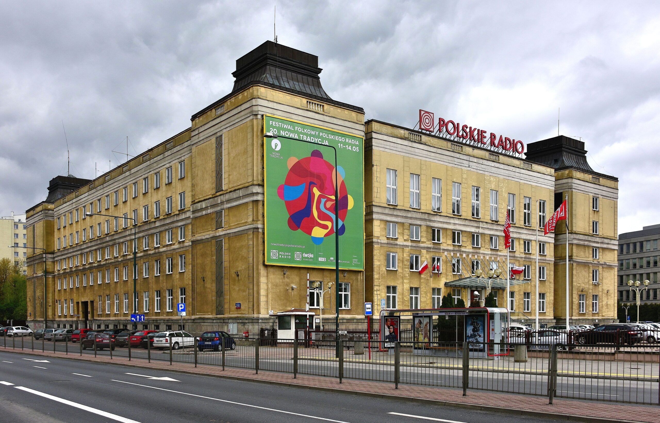 100 lat Polskiego Radia – siedziba Polskiego Radia w Warszawie przy al. Niepodległości