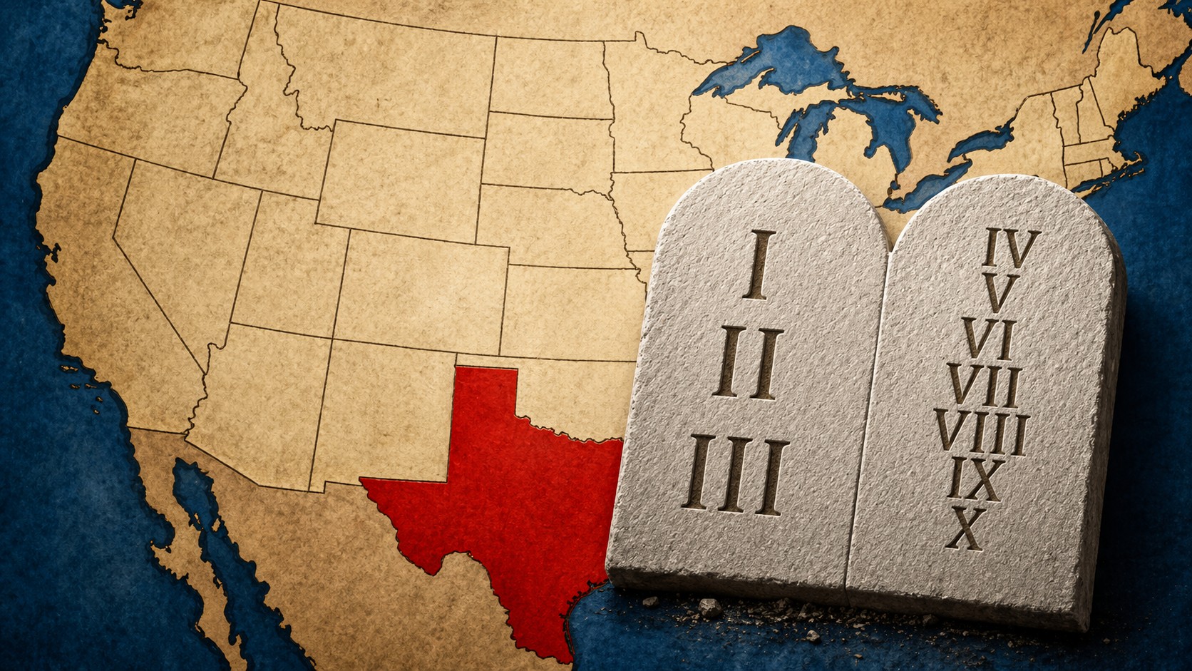 Teksas i Dziesięć Przykazań w publicznych klasach szkolnych