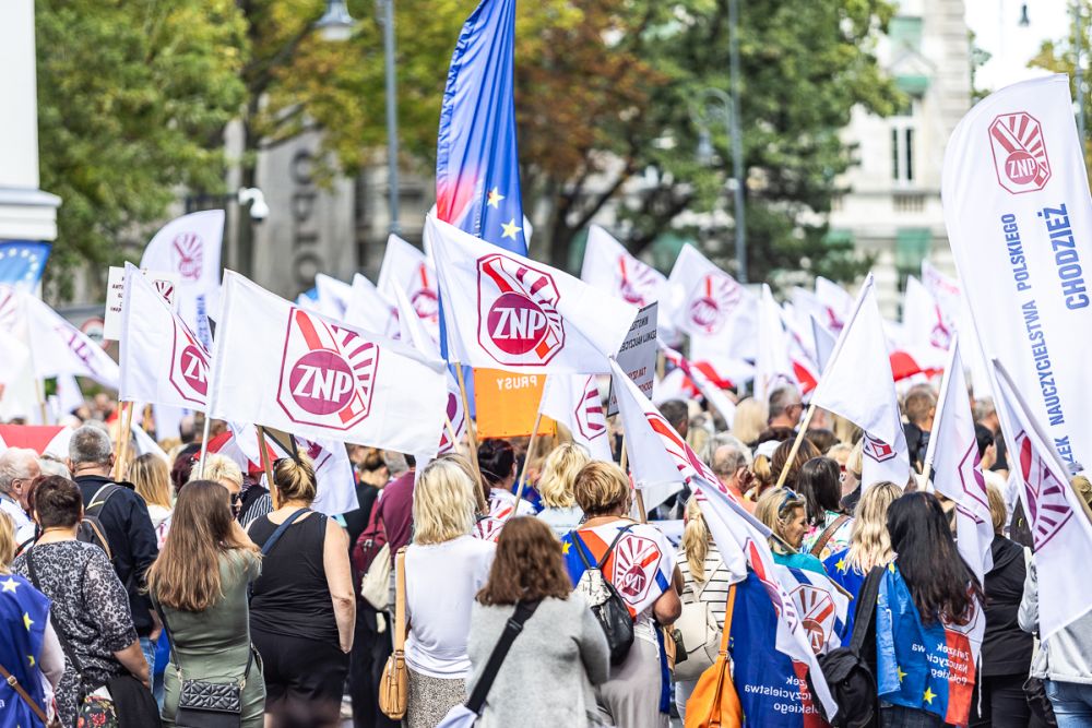 OPZZ wesprze protest ZNP. Demonstracja 31 sierpnia przed KPRM