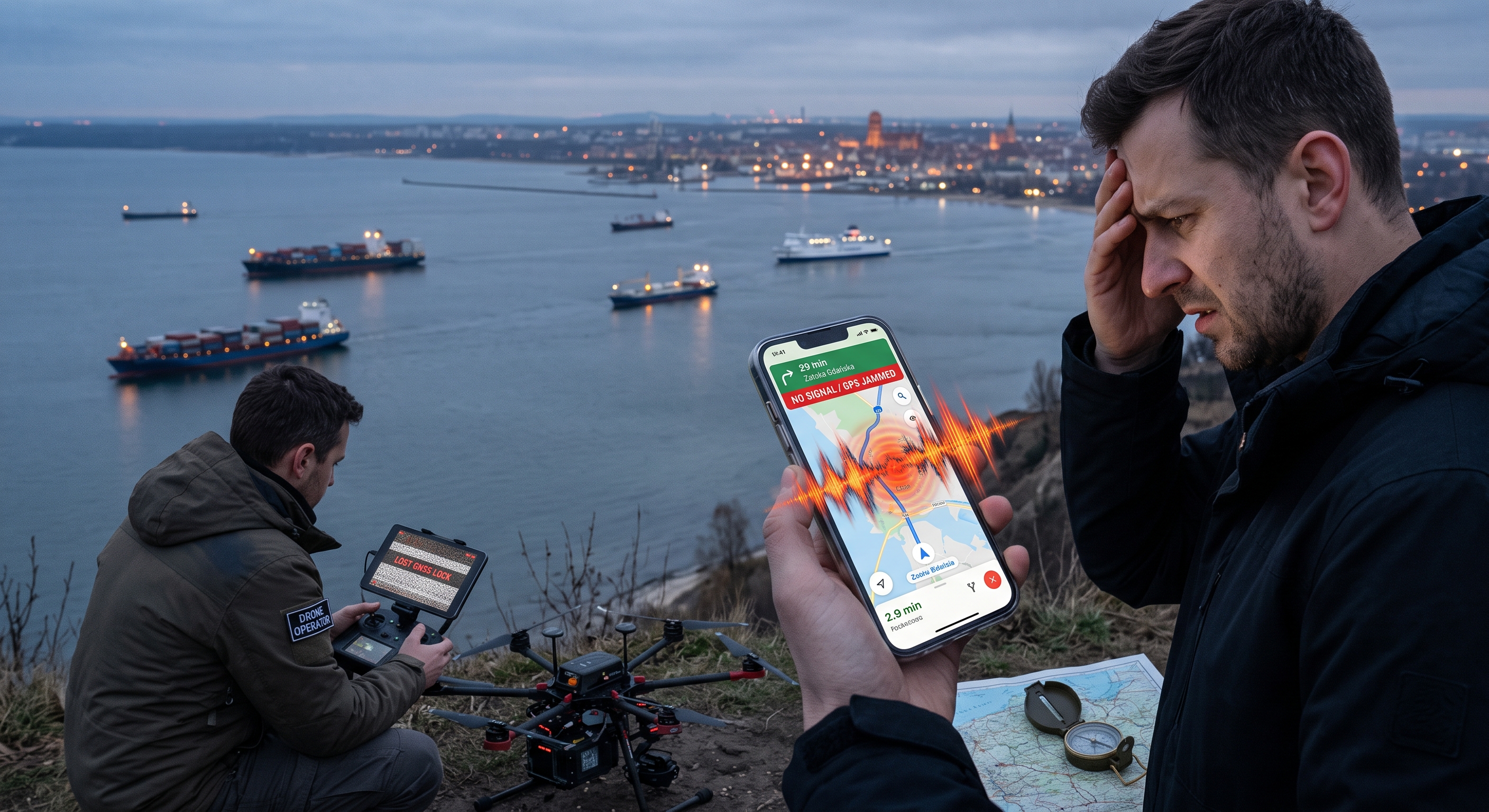 GPS wariuje nad Polską. telefony, drony i statki tracą orientację.