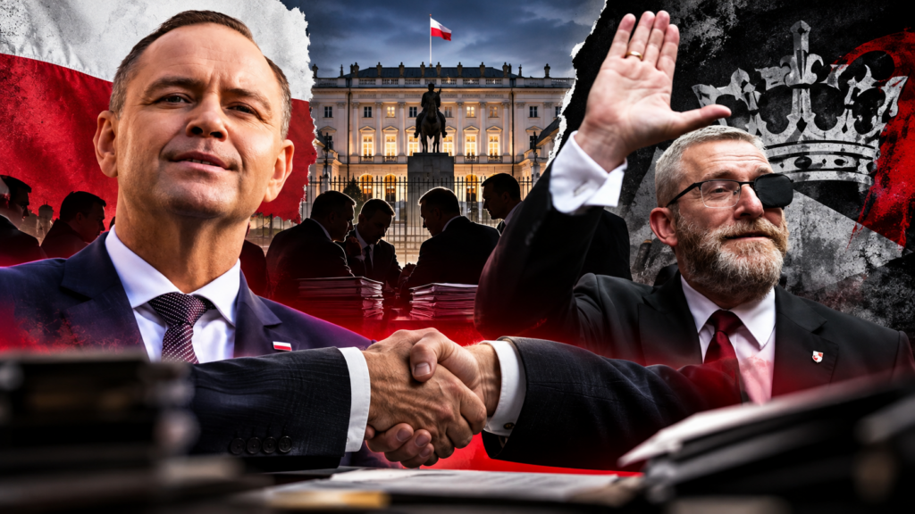 Karol Nawrocki i kontrowersyjny sojusz z Braunem.