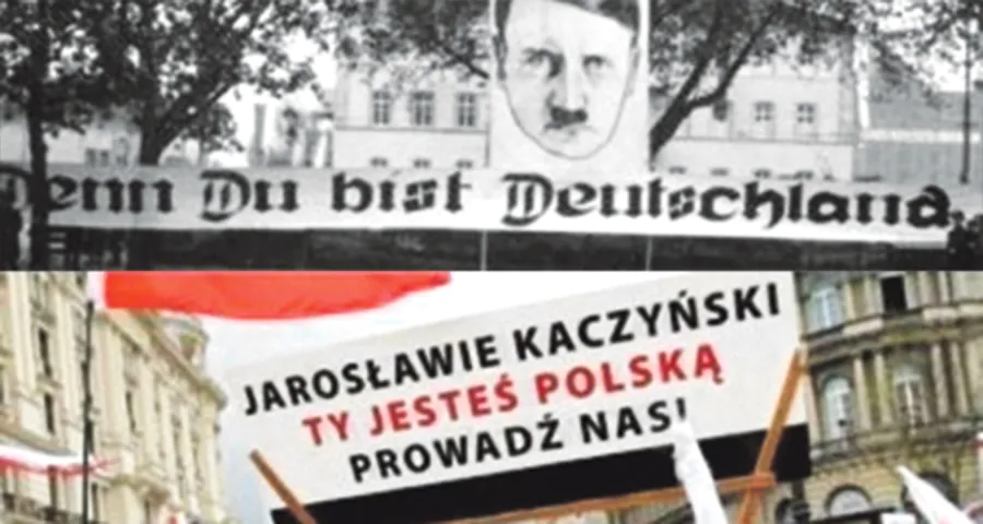 Hitler i Kaczyński w jednym stali domu?