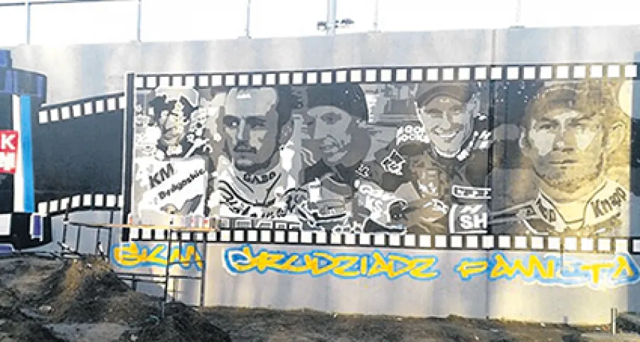 Mural ku pamięci zmarłych żużlowców