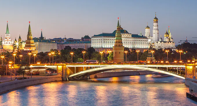 Wieczór nad rzeką Moskwą