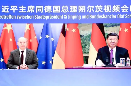 Spotkanie wideo Xi Jinpinga z kanclerzem Niemiec