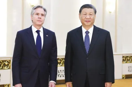 Xi Jinping spotkał się z sekretarzem stanu USA